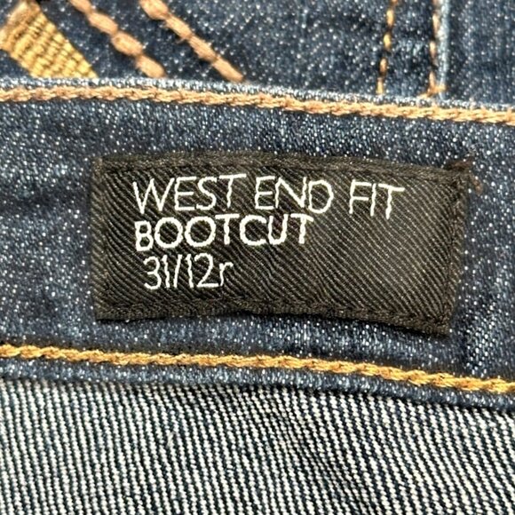 Nine West Jeans Womens Size 12 / 31 West End Fit Bootcut Dark Wash Embroidered - Picture 6 of 9